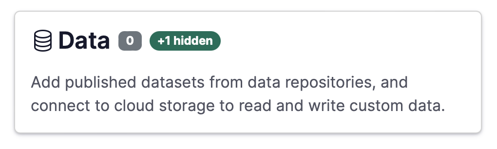 Hidden data connector